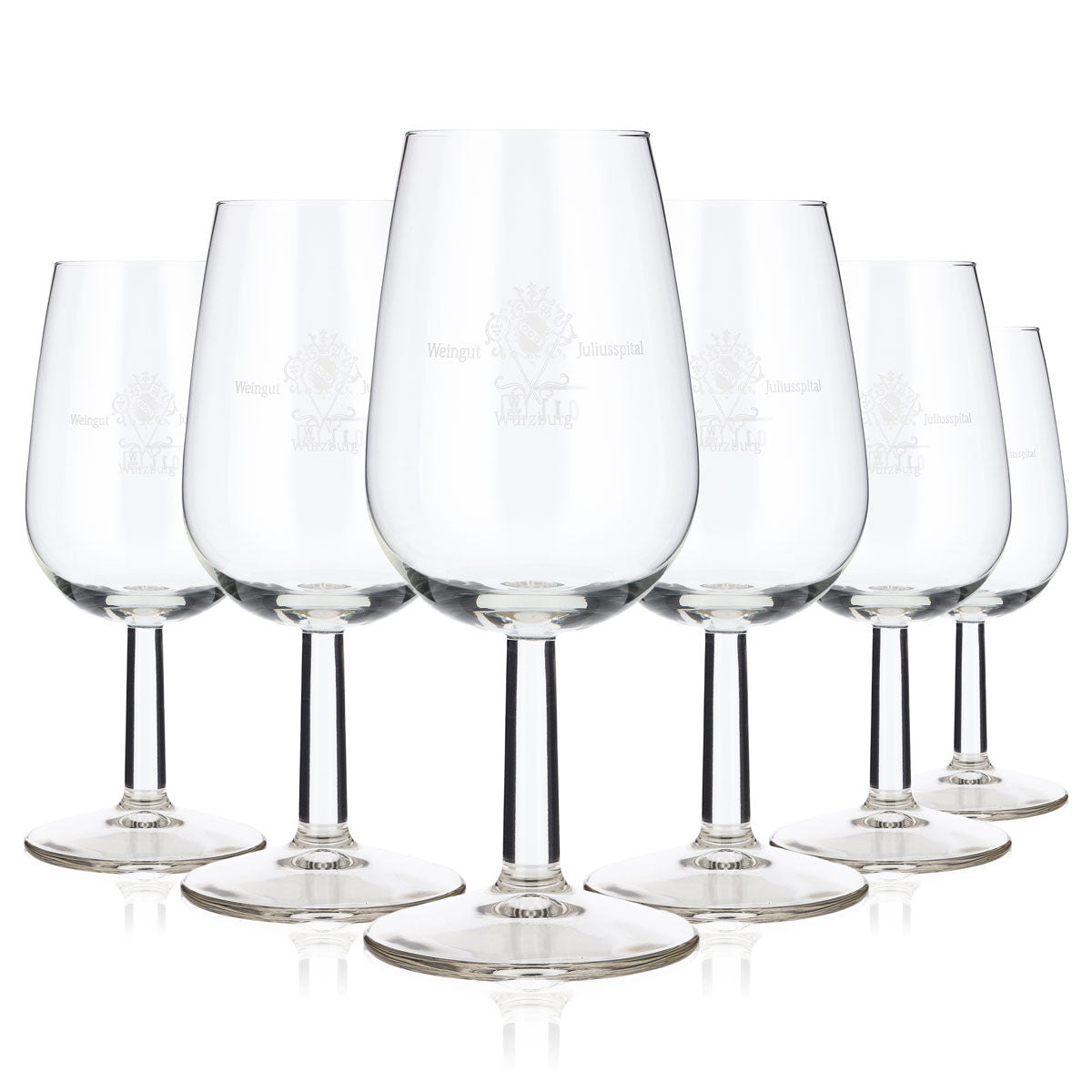 6x Juliusspital Winery Wine Glasses Wine Glass 0.1l Wine Glass Meran