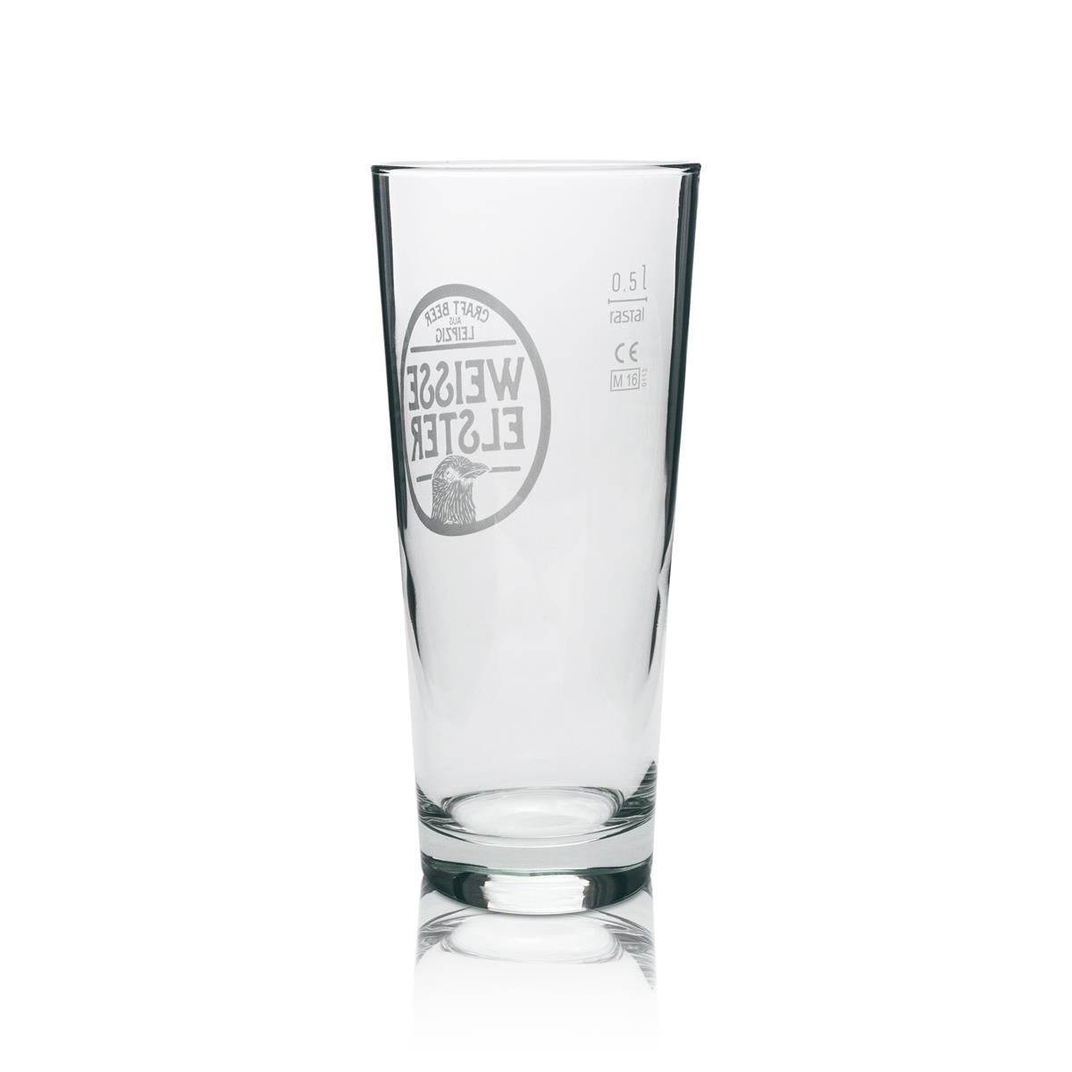 6x White Magpie Beer Glass 0.5l Mug Rastal – View 3