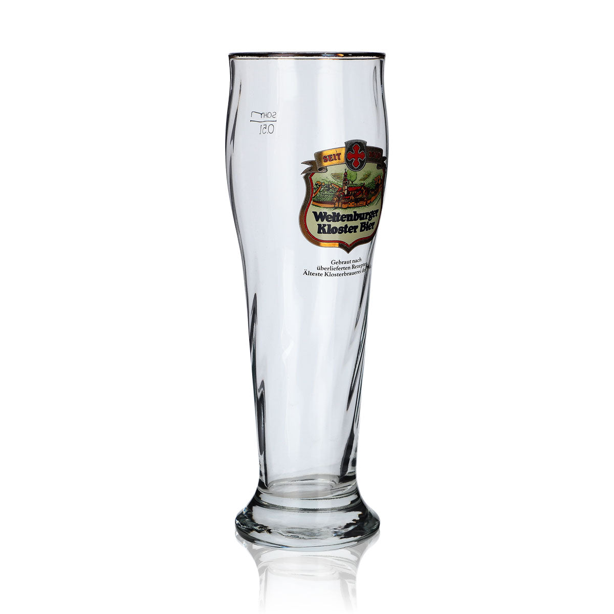 6x Weltenburger Kloster Beer Glass 0.5l Wheat Beer Glass Yeast Wheat Contour Glasses Set – View 3