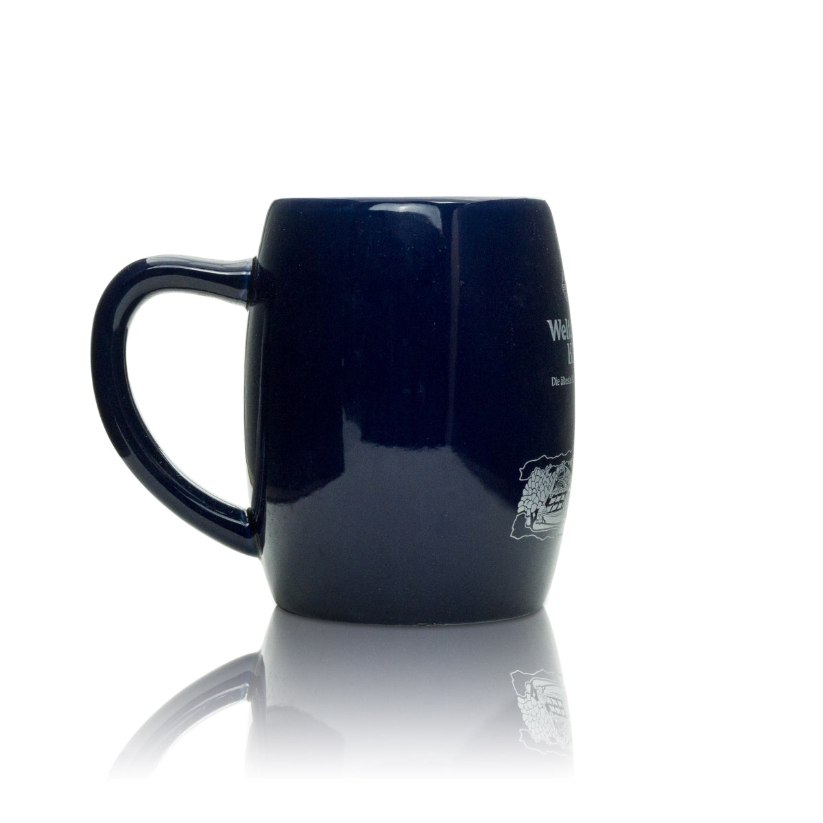 6x Weltenburger Kloster Beer Glass Mug Cobalt Blue 0.5l – View 3