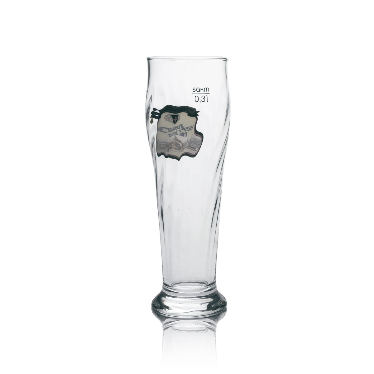 6x Weltenburger Kloster Beer Glass Wheat 0.3l Sahm Relief – View 3