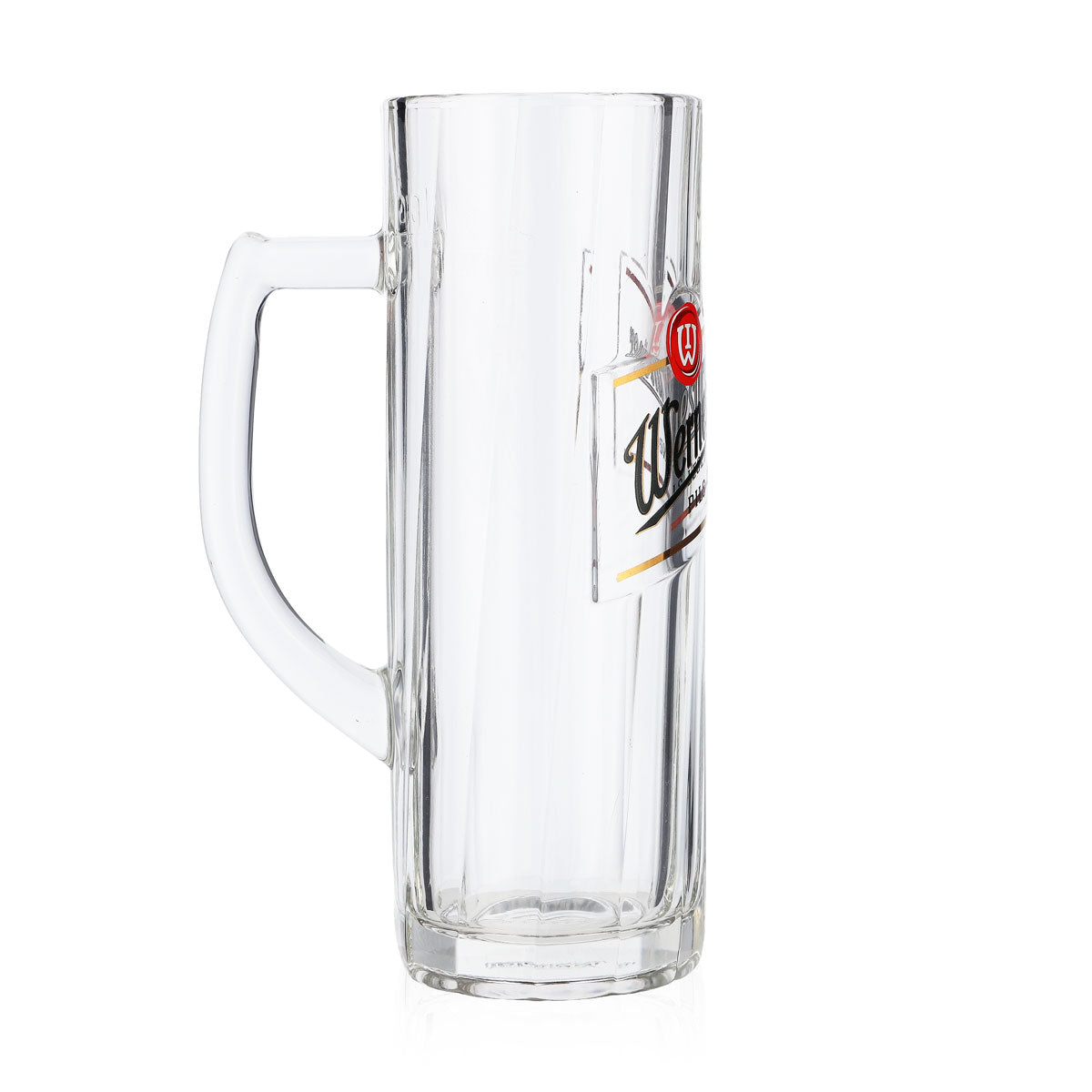 6x Wernesgrüner beer glass 0.3l mug with striped relief and new logo Rastal – View 4