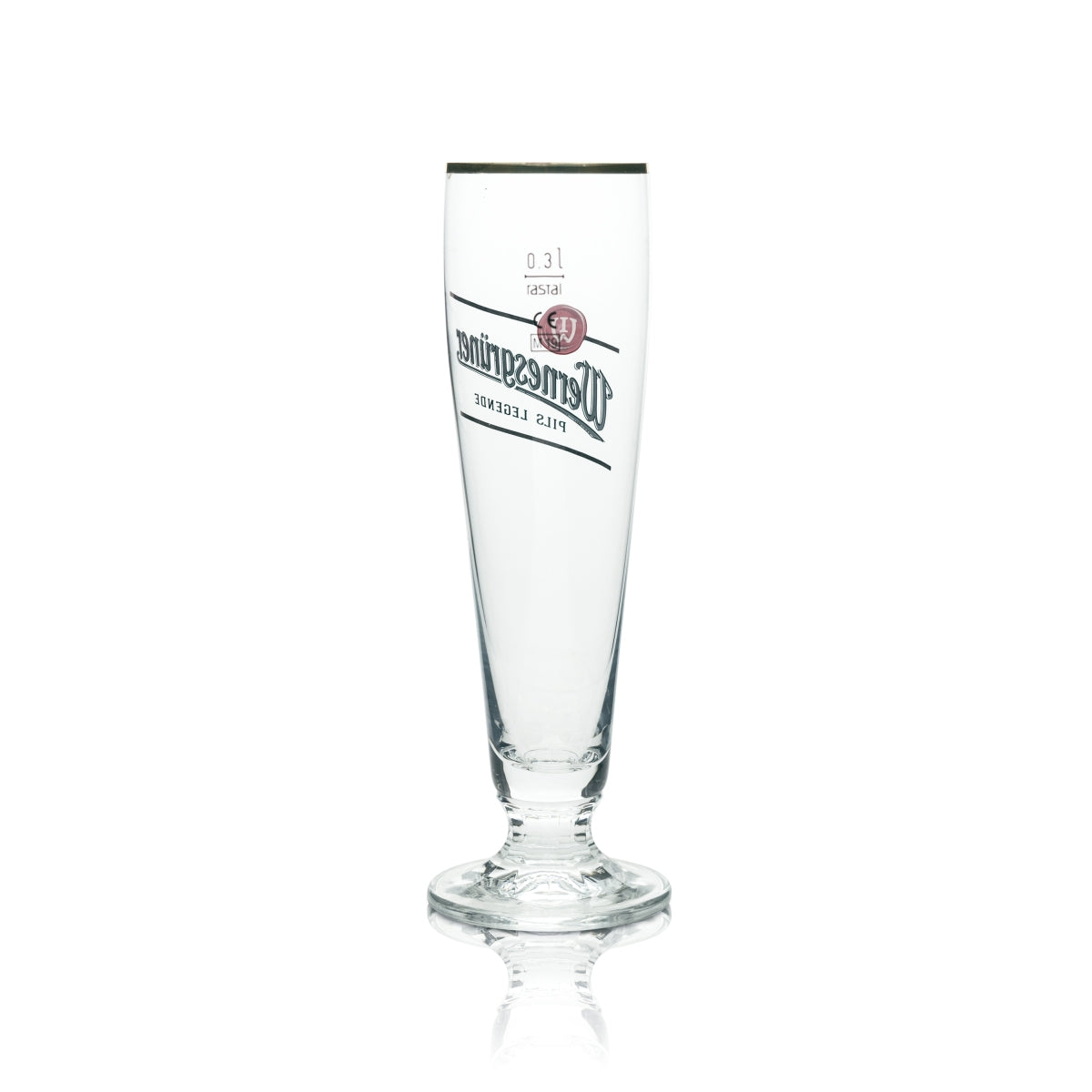 6x Wernesgrüner beer glass 0.3l cup Pils Legend Rastal tulip glasses Beer Bar – View 3