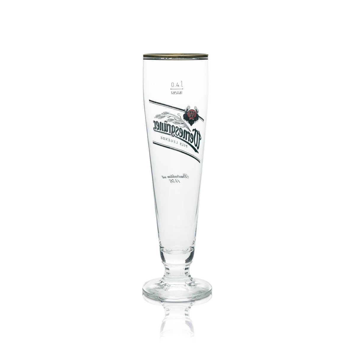 6x Wernesgrüner beer glass 0.4l cup Pilsner legend Orion Rastal tulip glasses Beer – View 3