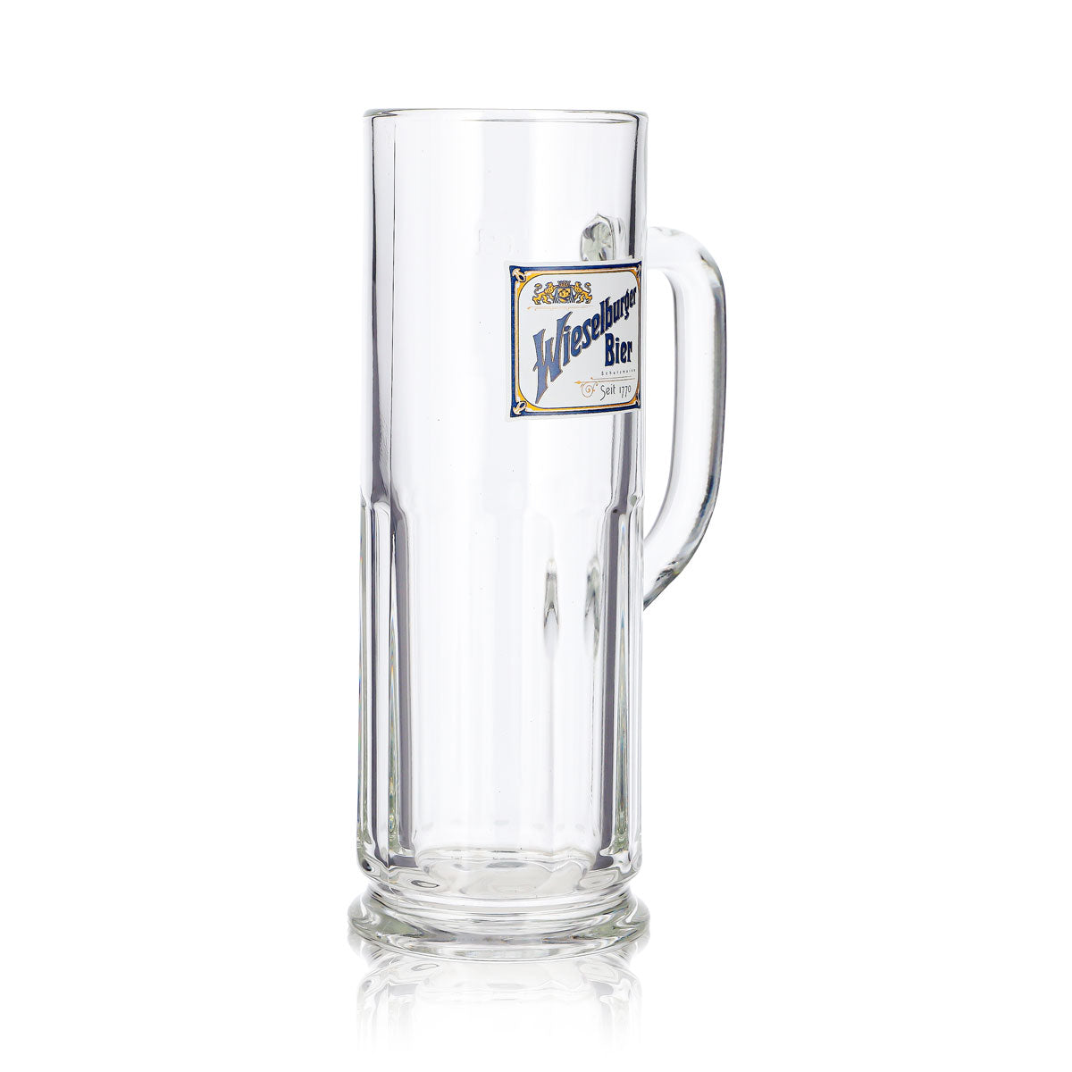 6 Wieselburger Beer Glasses, 0.5-liter Jug, "Seit 1770 Seidel Sahm" – View 4