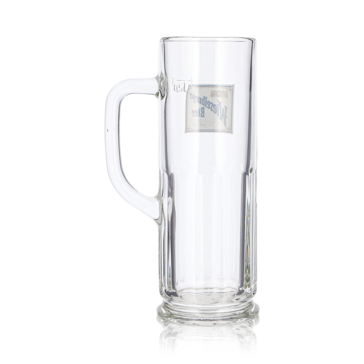 6 Wieselburger Beer Glasses, 0.5-liter Jug, "Seit 1770 Seidel Sahm" – View 5