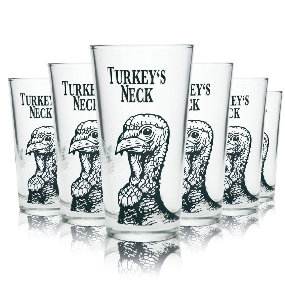 6x Wild Turkey Glass 0.37l Long Drink Glasses Mug Glasses Kentucky Bourbon Whiskey