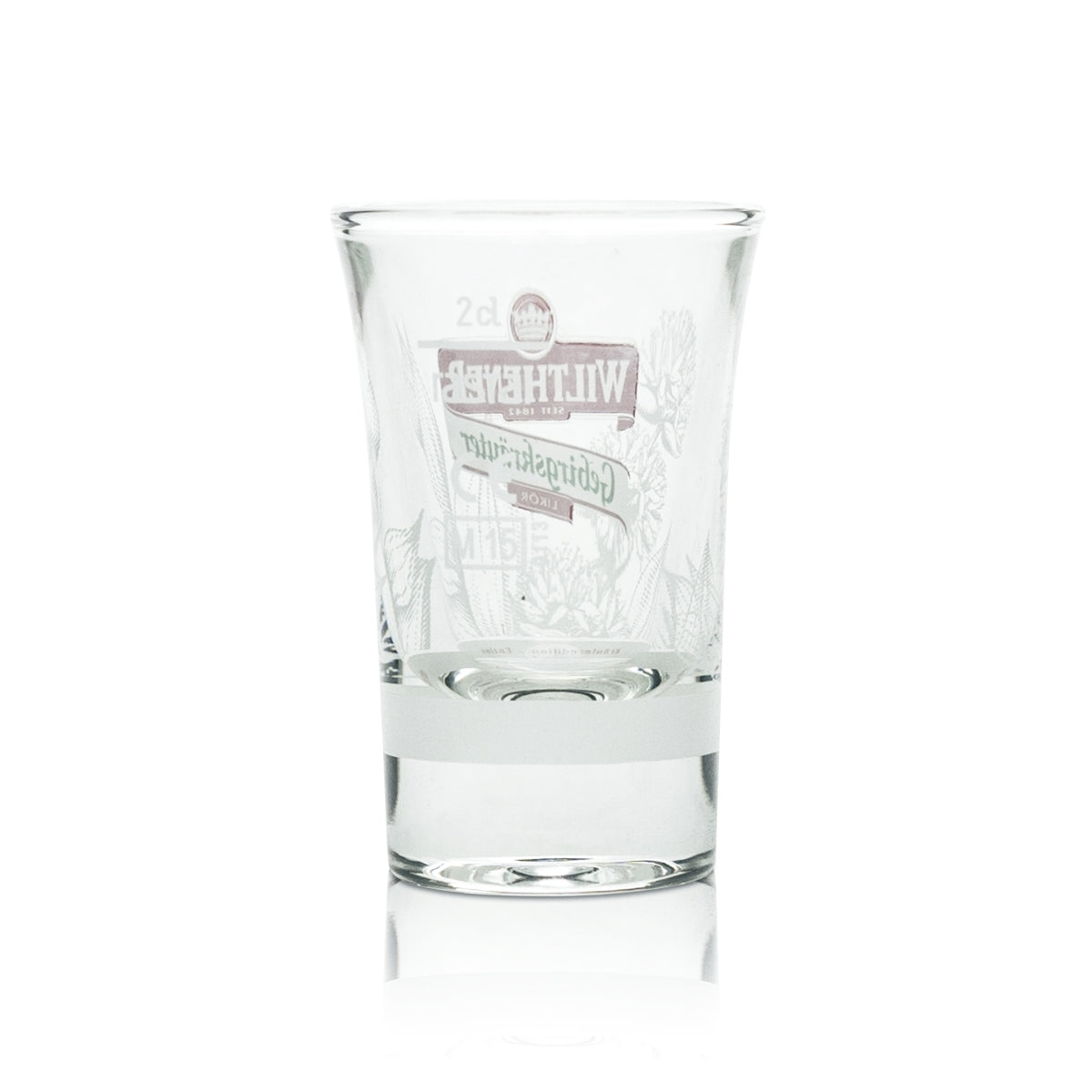 6x Wilthener Schnapps Glass 2cl Shot Glasses Short Stamper Gastro Eichstrich Bar – View 3
