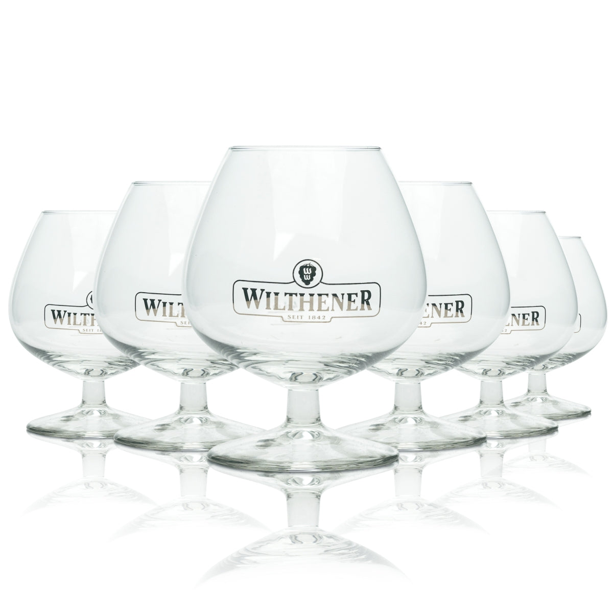 6x Wilthener brandy glass 0.25l cognac tasting swivel nosing glasses bar