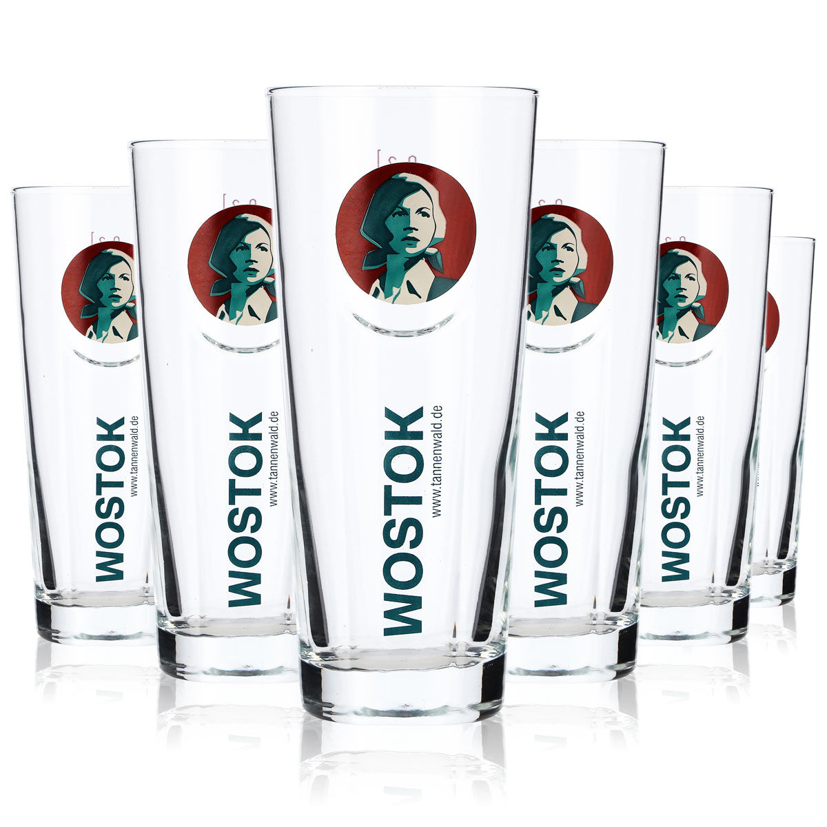 6x Wostok Lemonade Soft Drink Glass Lemonade Glass 0.2l Long Drink Glass Rastal – View 6