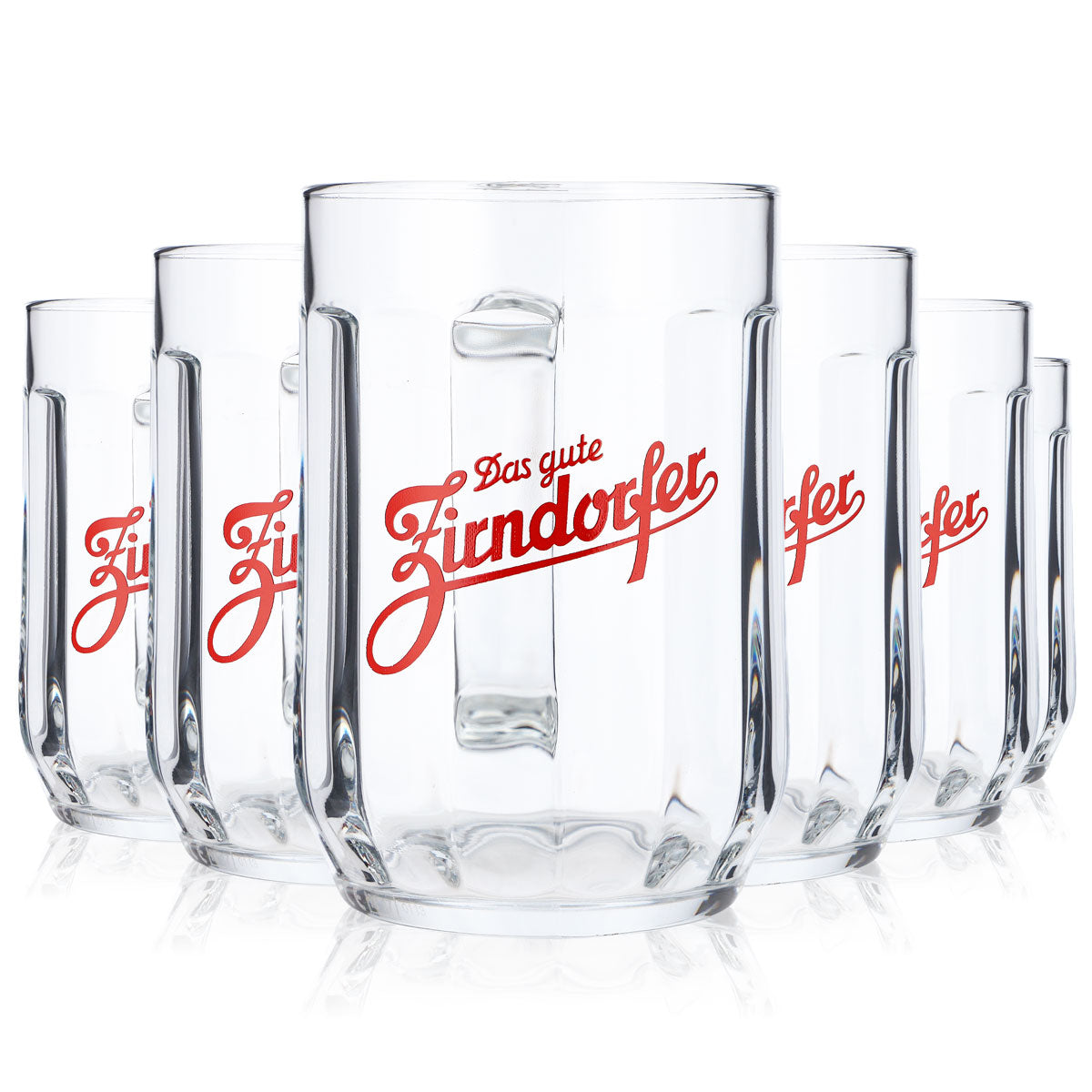 6x Zirndorf beer glass, beer mug, beer stein, Prague silhouette 0.5l – View 7