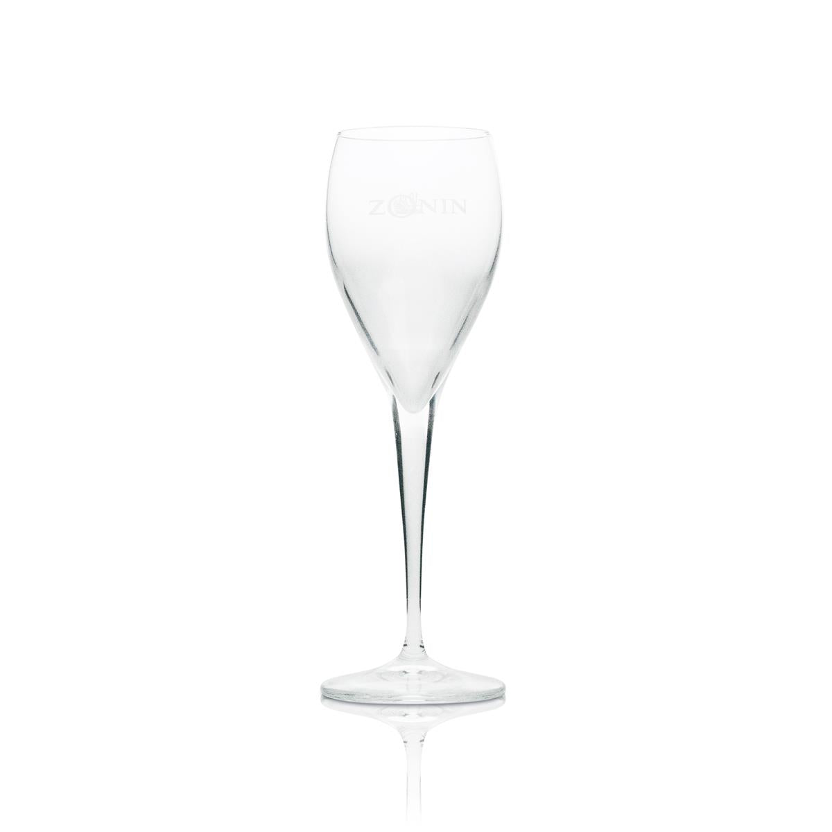 6x Zonin Prosecco Glass Flute with Logo 100ml – View 2