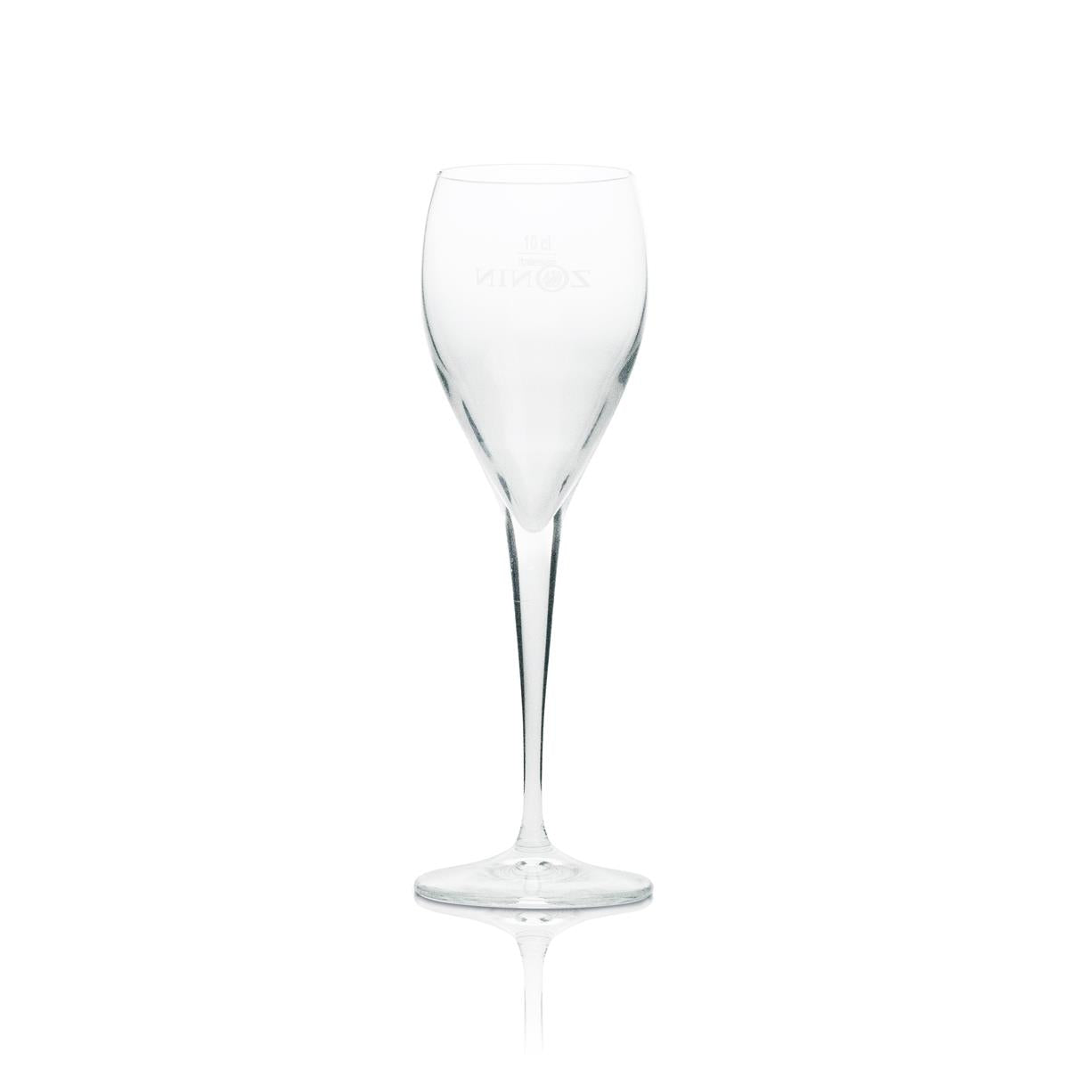6x Zonin Prosecco Glass Flute with Logo 100ml – View 3