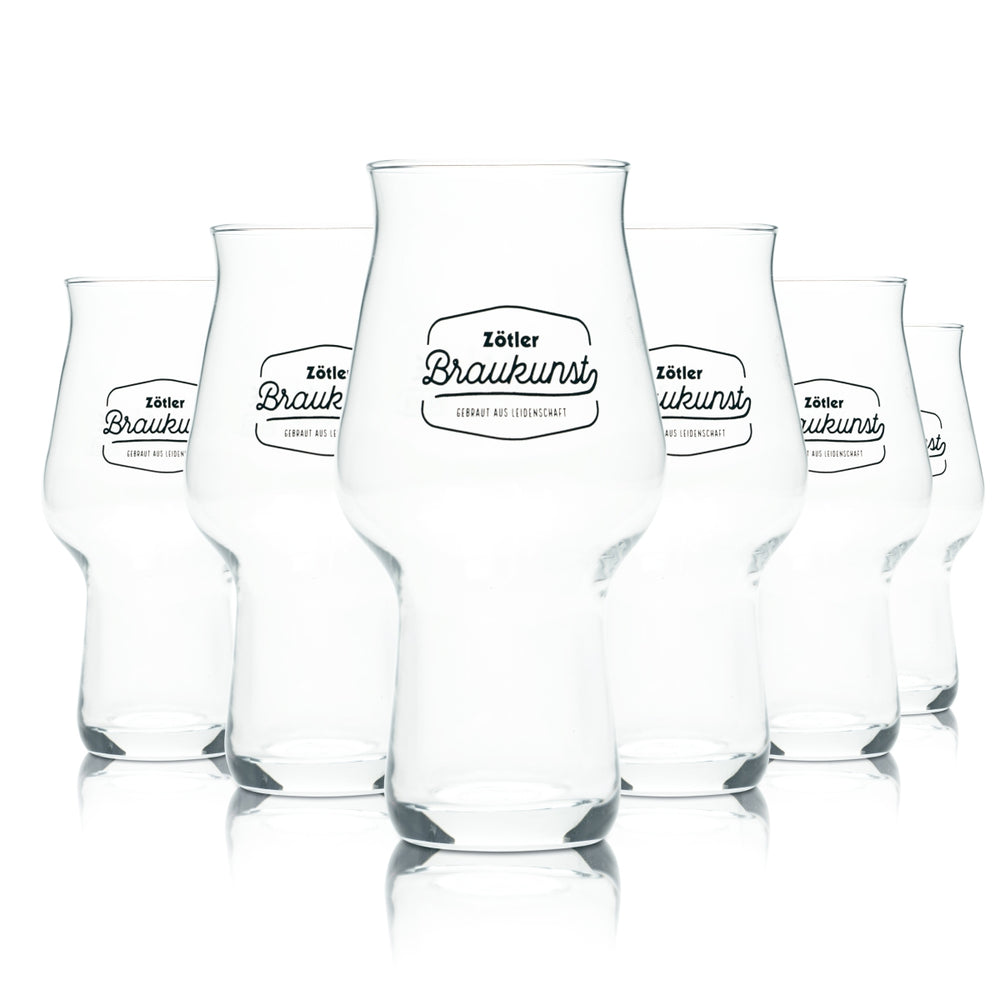 6x Zötler beer glass 0.1 l cup tasting glasses Allgäu brewery gastro
