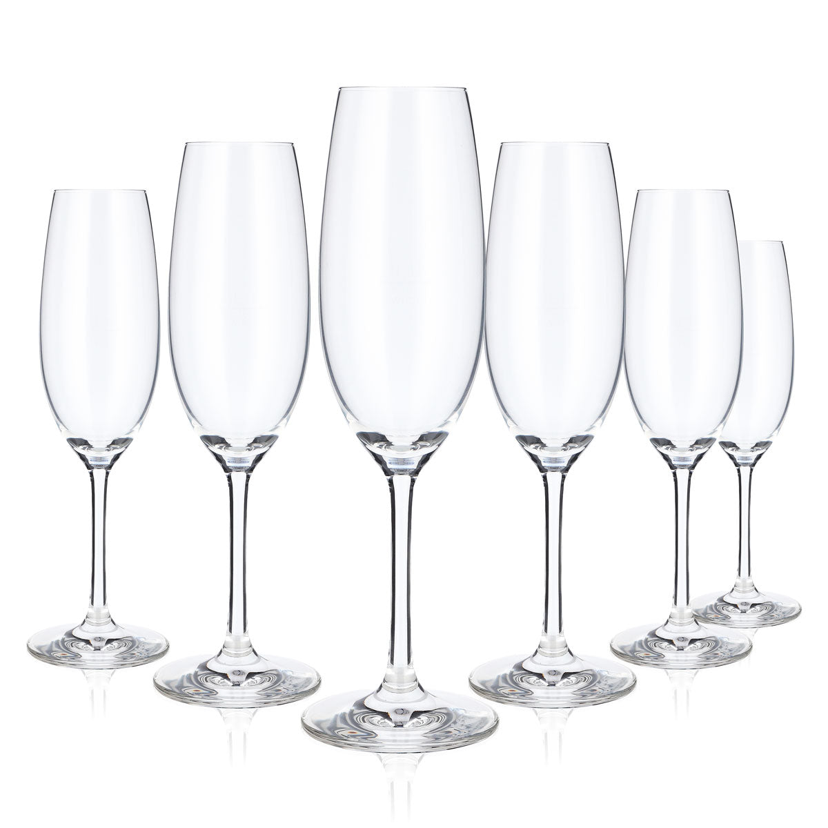 6x Zwiesel sparkling wine glasses Flöter sparkling wine glasses Cavaglasses 0.1l Flute glass Ivento