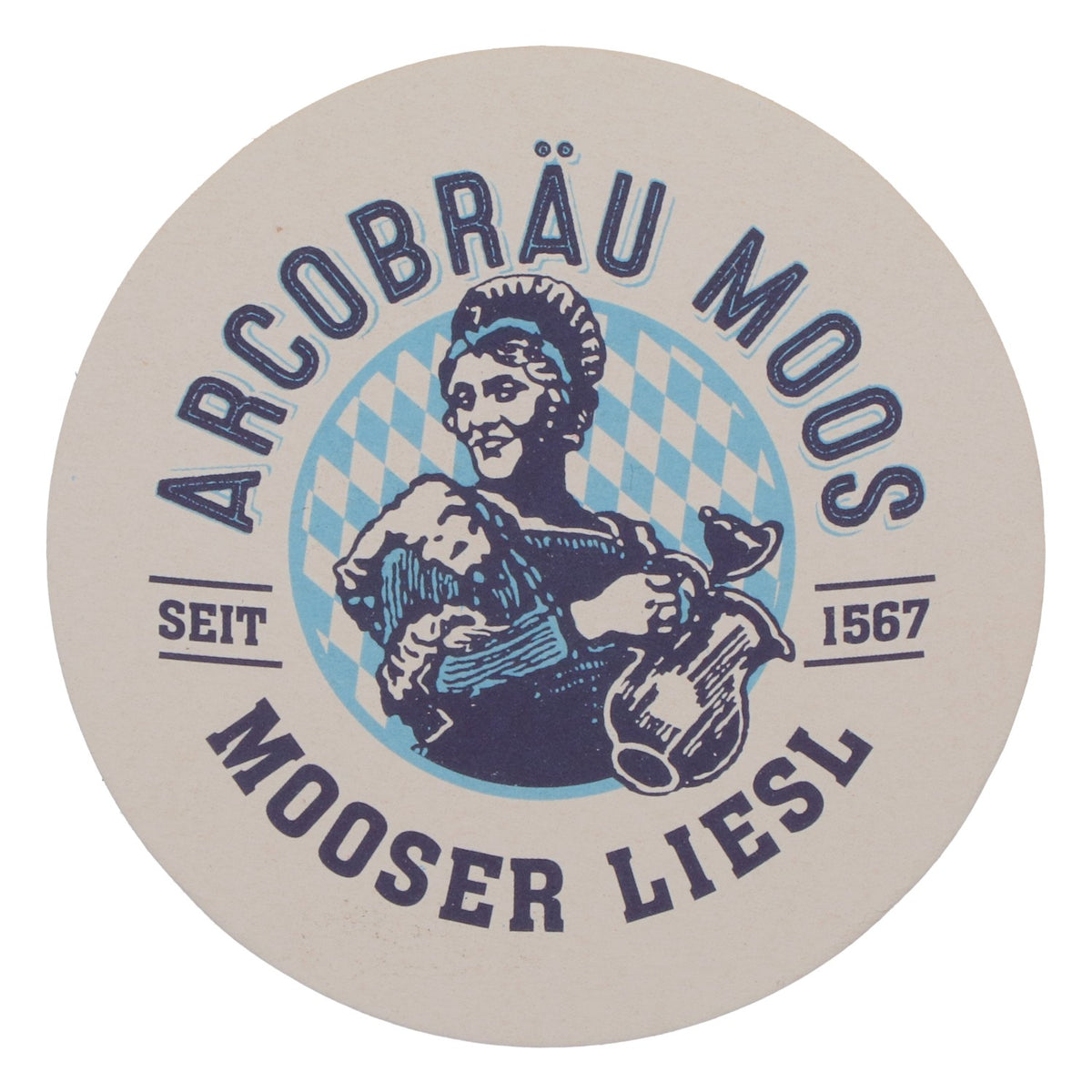 70x Arcobräu beer coasters, beer mats, glass coasters, round – View 3