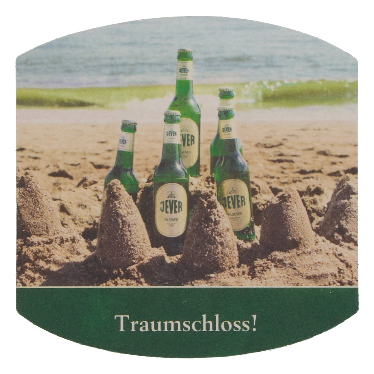 70 Jever Beer Coasters, Oval, "Traumschloss," NEW, Frisian-Herb – View 3