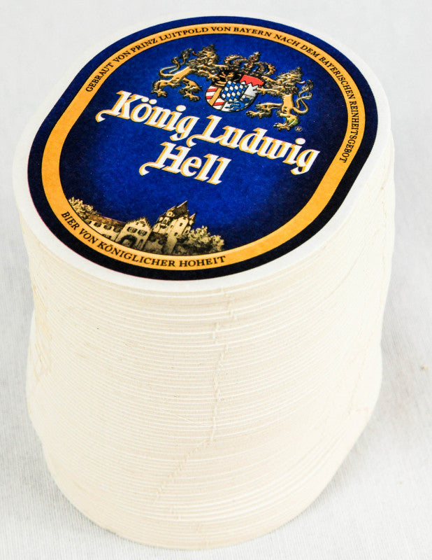 70x King Ludwig Beer Coasters Light Beer Coasters Wheat Beer Back KMK