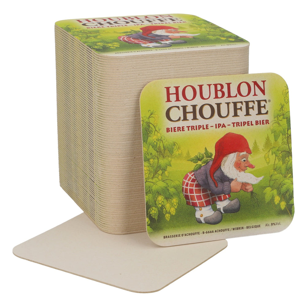 80x Brasserie D'Achouffe Beer Coasters Glass Coasters Green