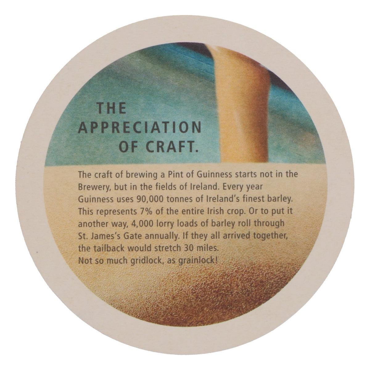 80 Guinness Beer Coasters, Ø 10.5 cm, "Craft" – View 4