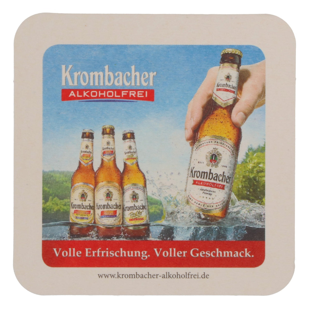 80x Krombacher Beer Coasters Glass Coasters Bar Accessories Wheat Non-Alcoholic – View 4
