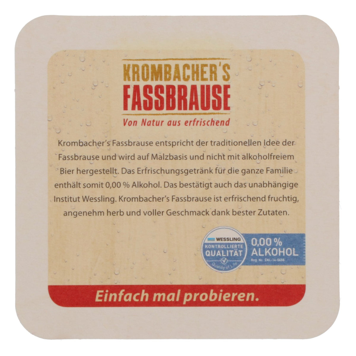 80x Krombacher beer coasters, glass coasters, bar accessories, Fassbrause "EmP" – View 4