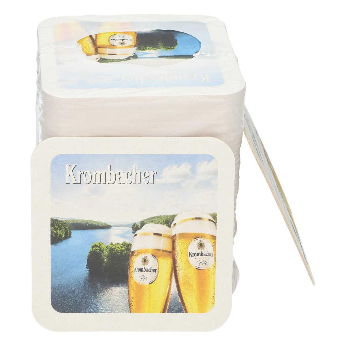 80x Krombacher coasters 9x9 cm drip protection glasses bottles – View 2