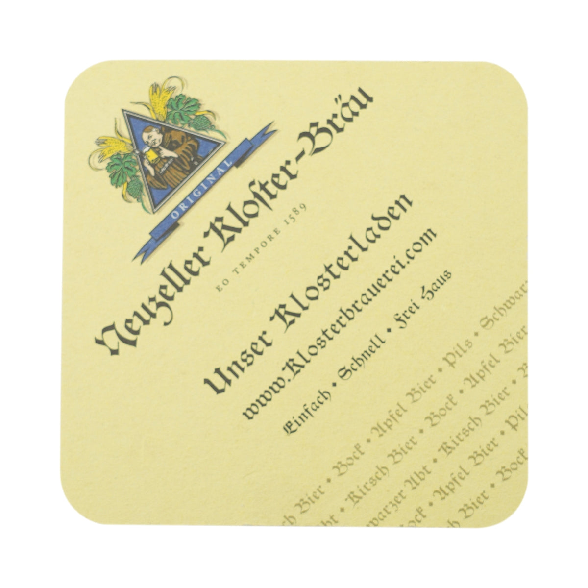 80x Neuzeller Kloster Bräu beer glass coasters, 10x10 cm, Sudoku beer mats, bar