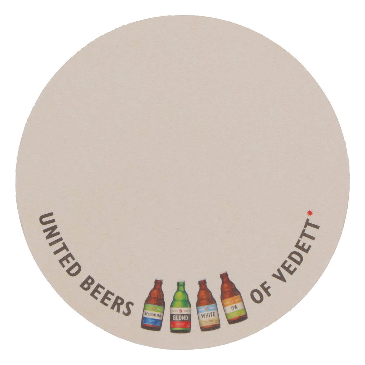 80x Vedett beer coasters Glass coasters Blue/red/orange – View 4