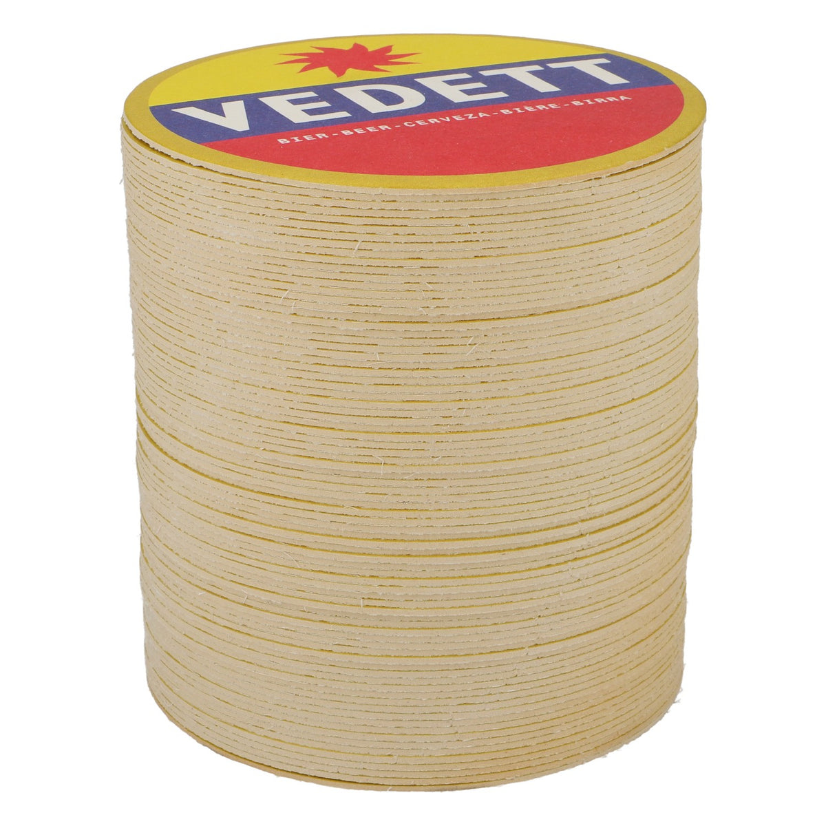 80x Vedett beer coasters, glass coasters, money/blue/red – View 2