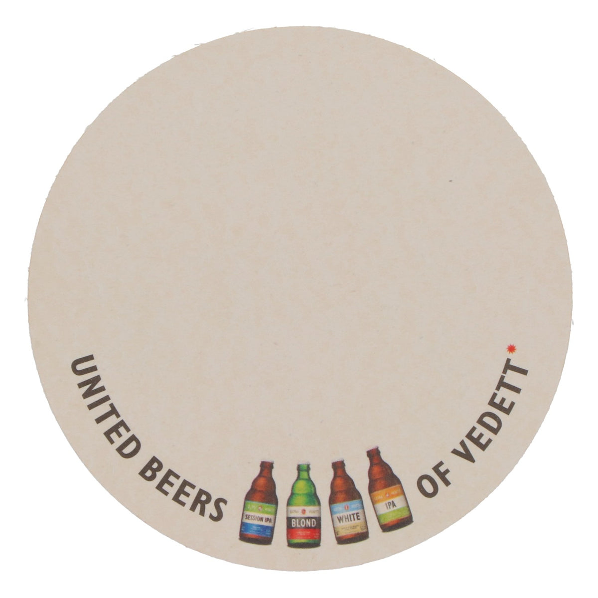 80x Vedett beer coasters, glass coasters, money/blue/red – View 4