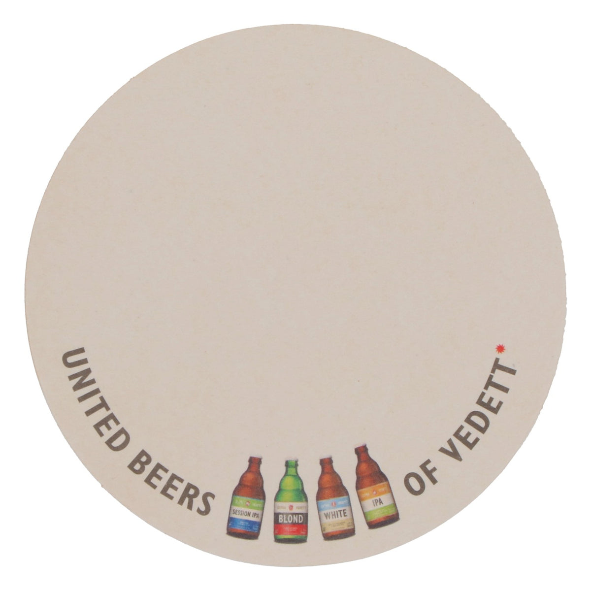 80x Vedett beer coasters Glass coasters Green/black/yellow – View 4