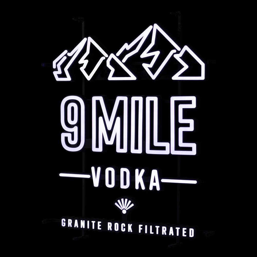 9 Mile Neon Sign LED Neon Sign White Hills Indoor Dimmable Display – View 2