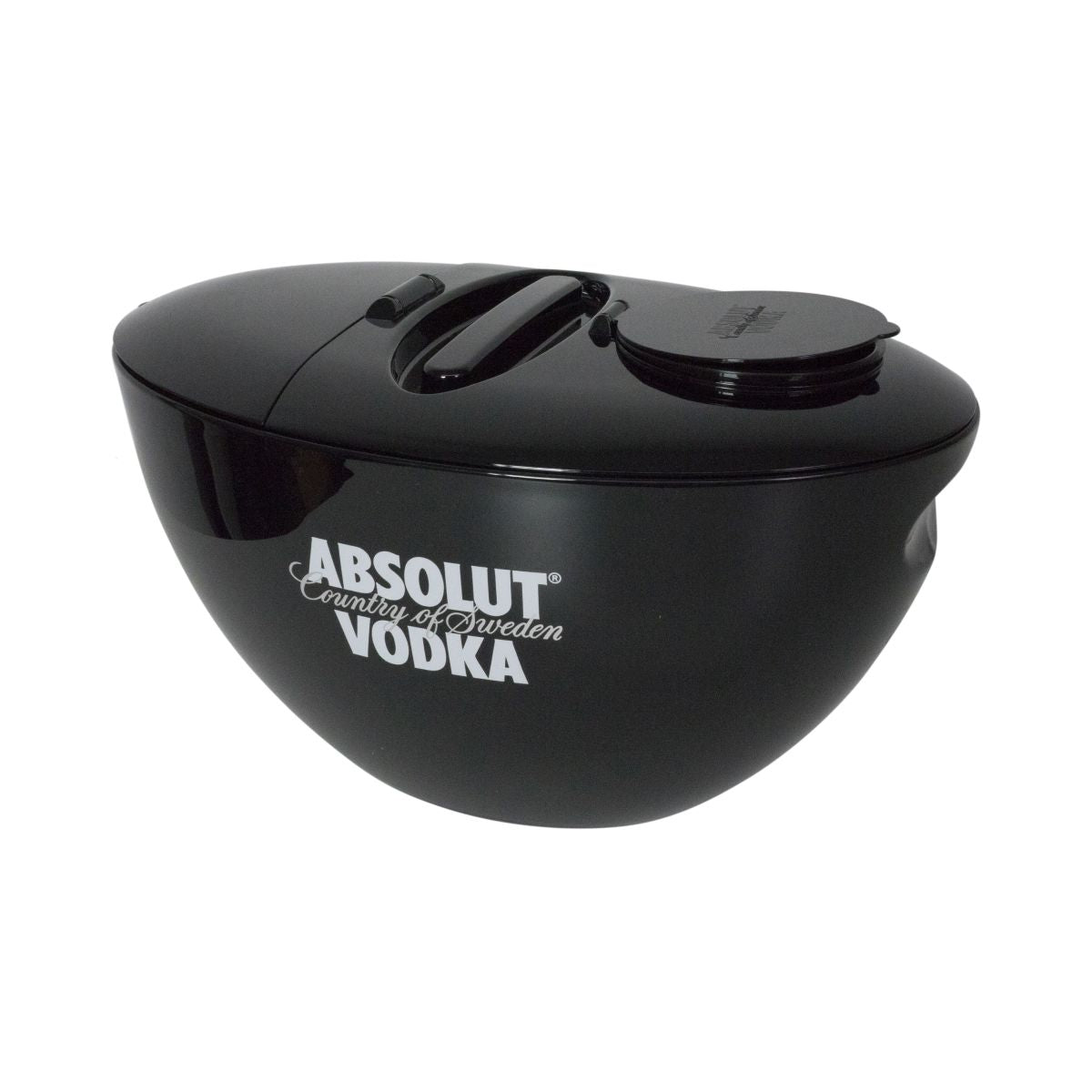 Absolut bottle cooler Beverage cooler Ice box Lid Ice tongs Ice cube tray