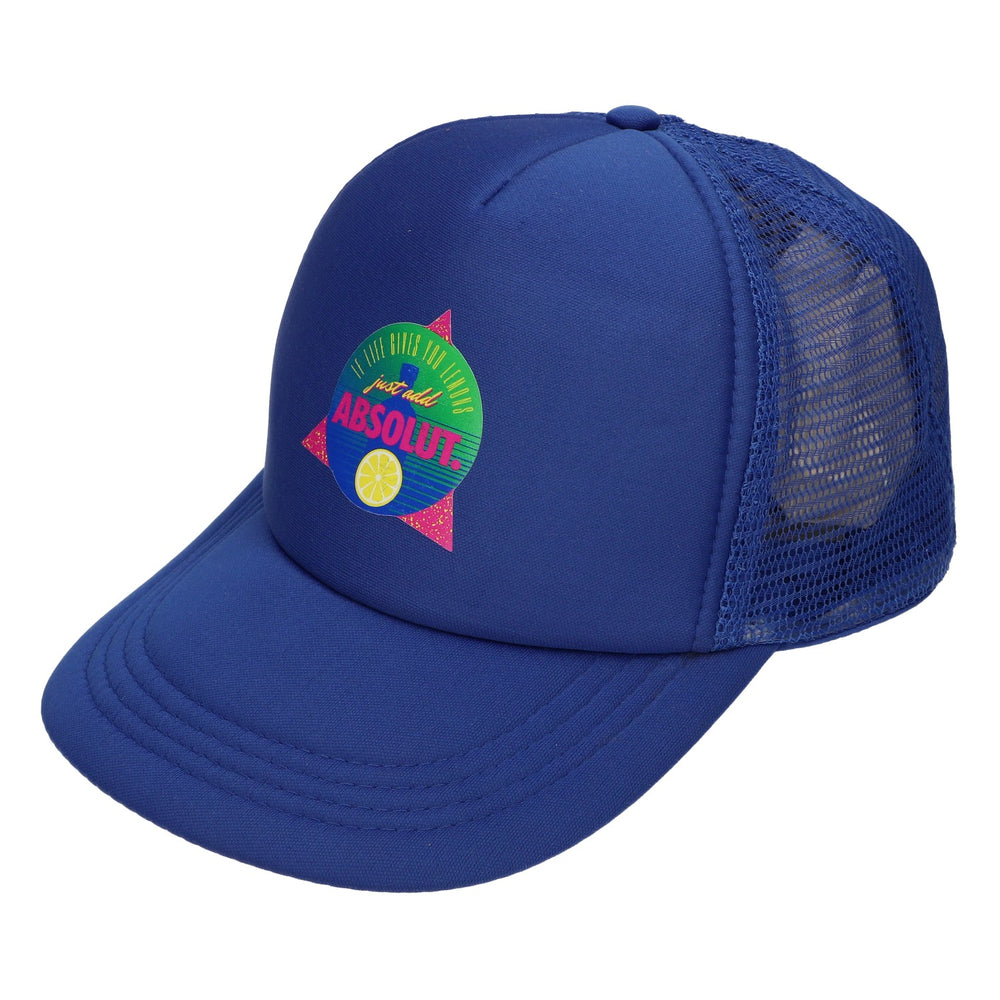 Absolute Cap Blue Snapback Baseball Cap Adjustable Size Unisex Trucker