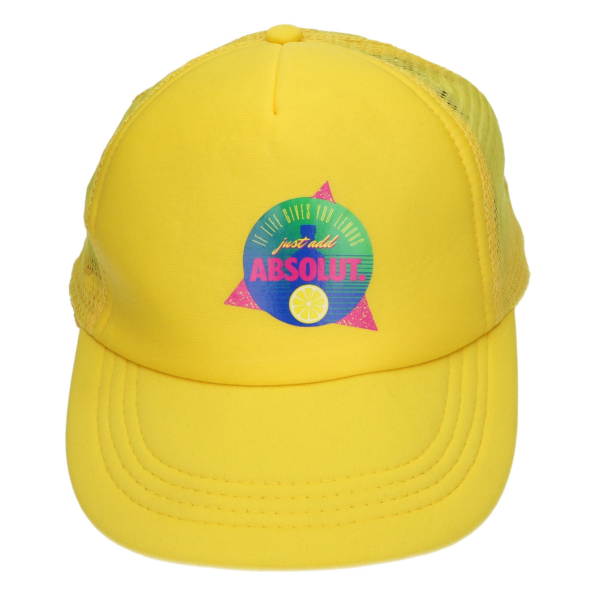 Absolute Cap Yellow Snapback Baseball Cap Adjustable Size Unisex Trucker – View 4