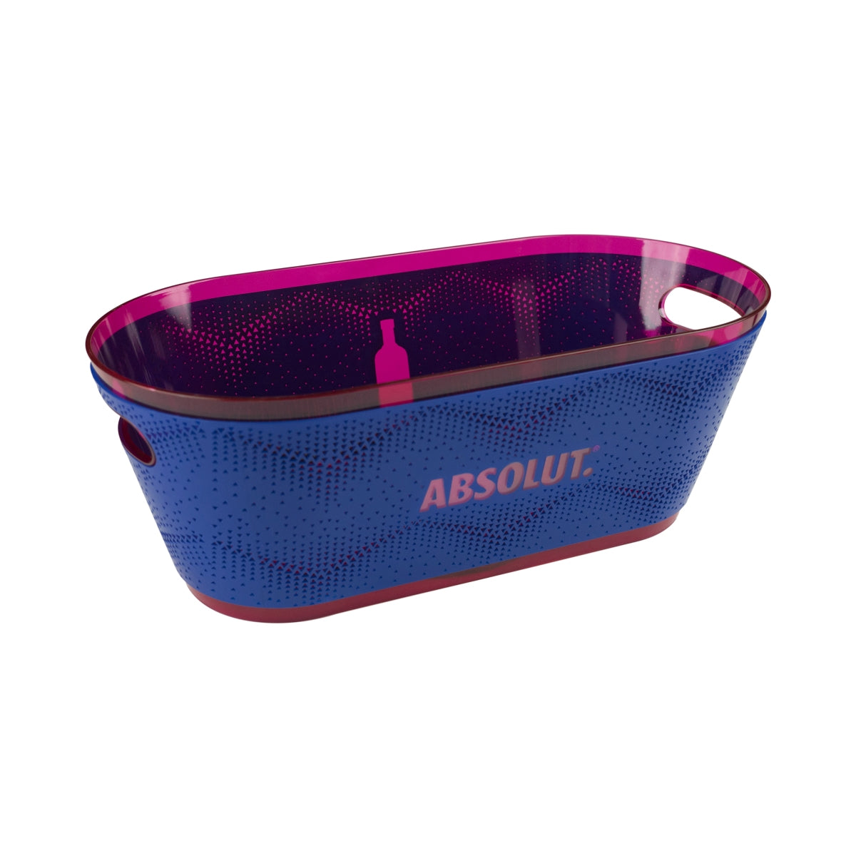 Absolute Cooler Bottle Cooler LED Cooler Tray Ice Box 50x25x19cm Ice Cubes Lumi