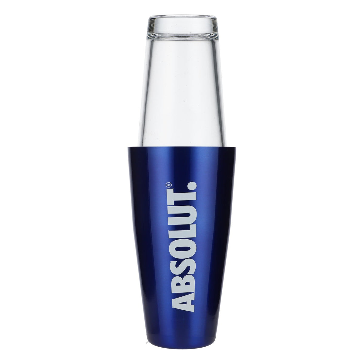 Absolut Vodka Boston Shaker Bar Shaker Bar Accessories Stainless Steel/Glass Blue