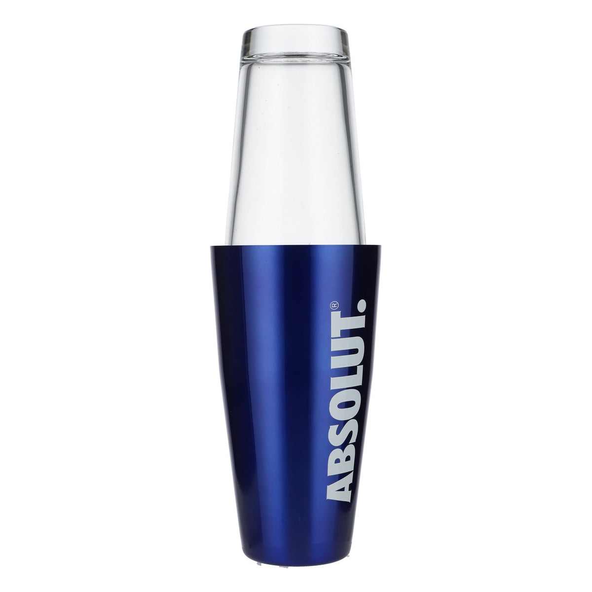 Absolut Vodka Boston Shaker Bar Shaker Bar Accessories Stainless Steel/Glass Blue – View 2