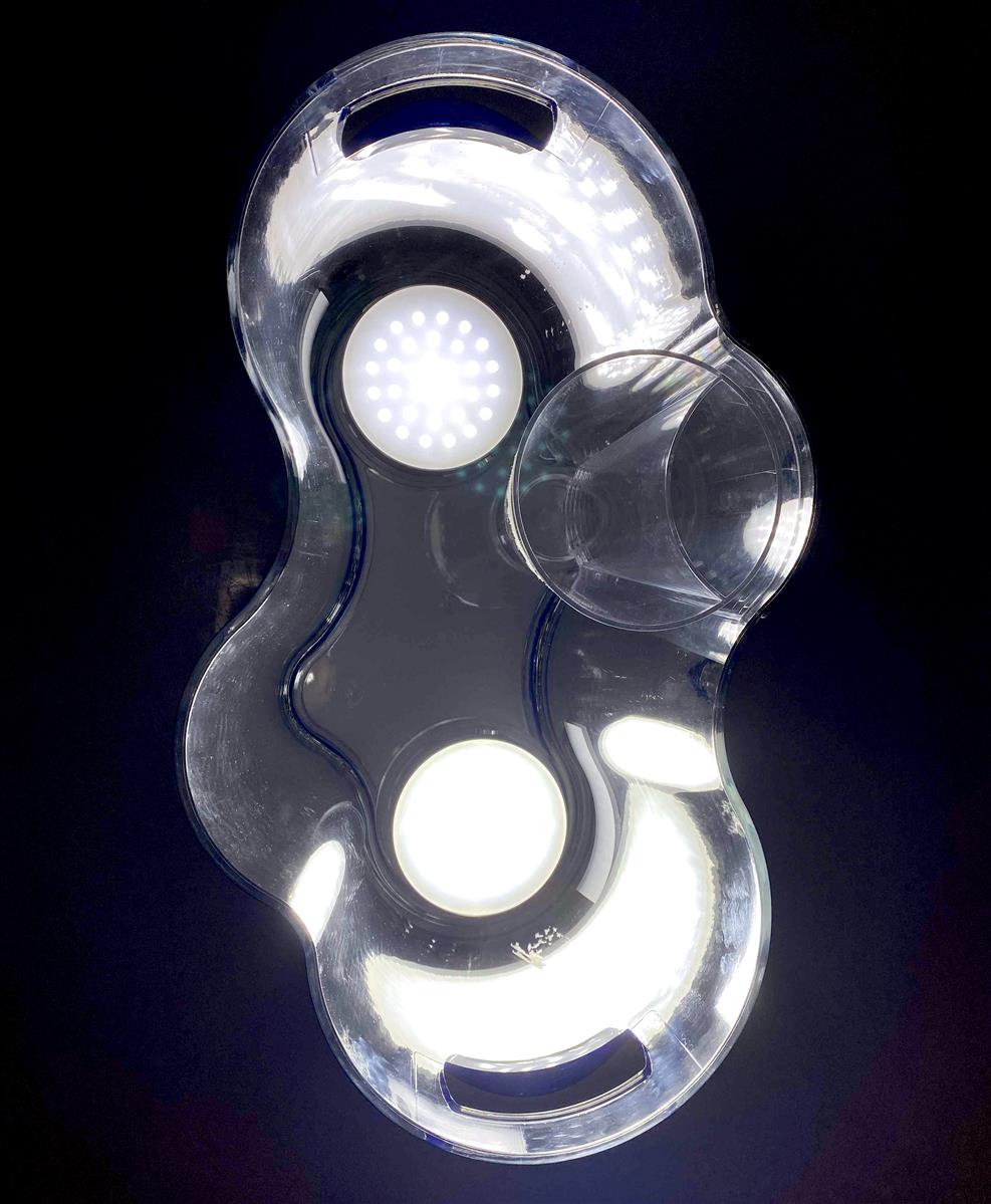 Absolut Vodka LED rechargeable bottle cooler  Wavy New Wave ice box XXL illuminated bar – View 7