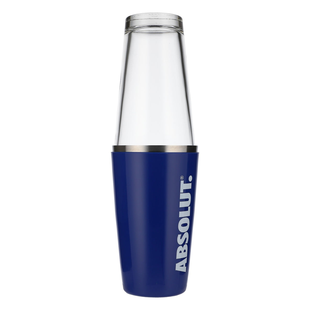 Absolut Vodka Shaker Stainless Steel Boston Shaker Stainless Steel Bar Accessories Blue 2-piece – View 2