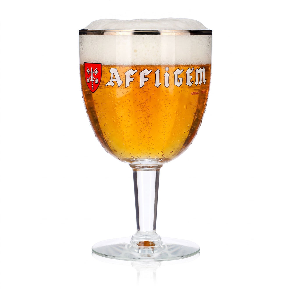 Affligem Beer Glass, 0.49 L, Goblet, Platinum Rim