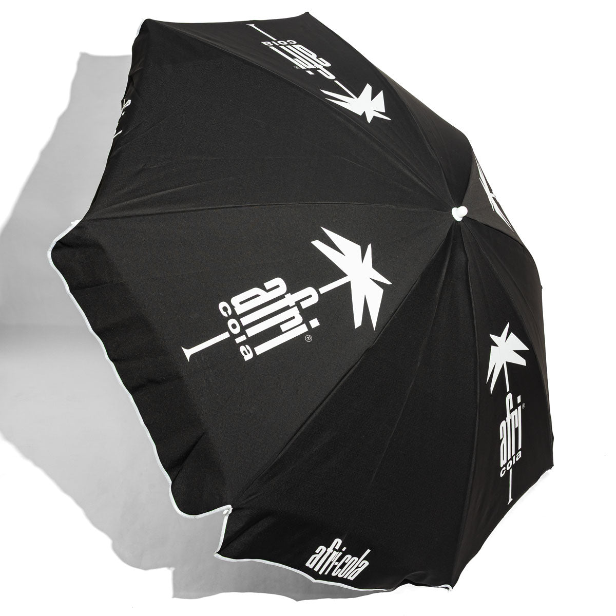 Afri Cola Soft Drink Parasol Sun Protection White Logo