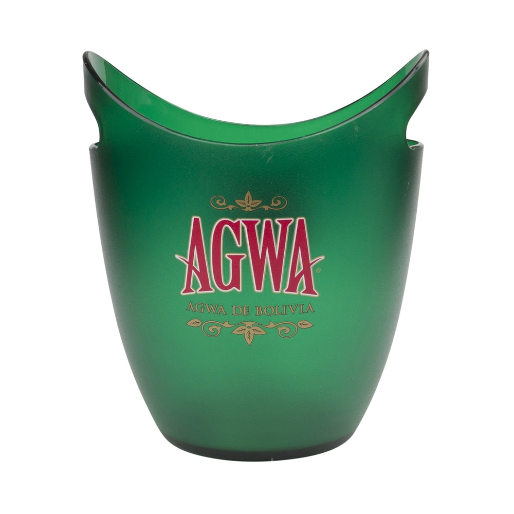 Agwa de Bolivia liqueur cooler green bottles ice cube container box crate gift