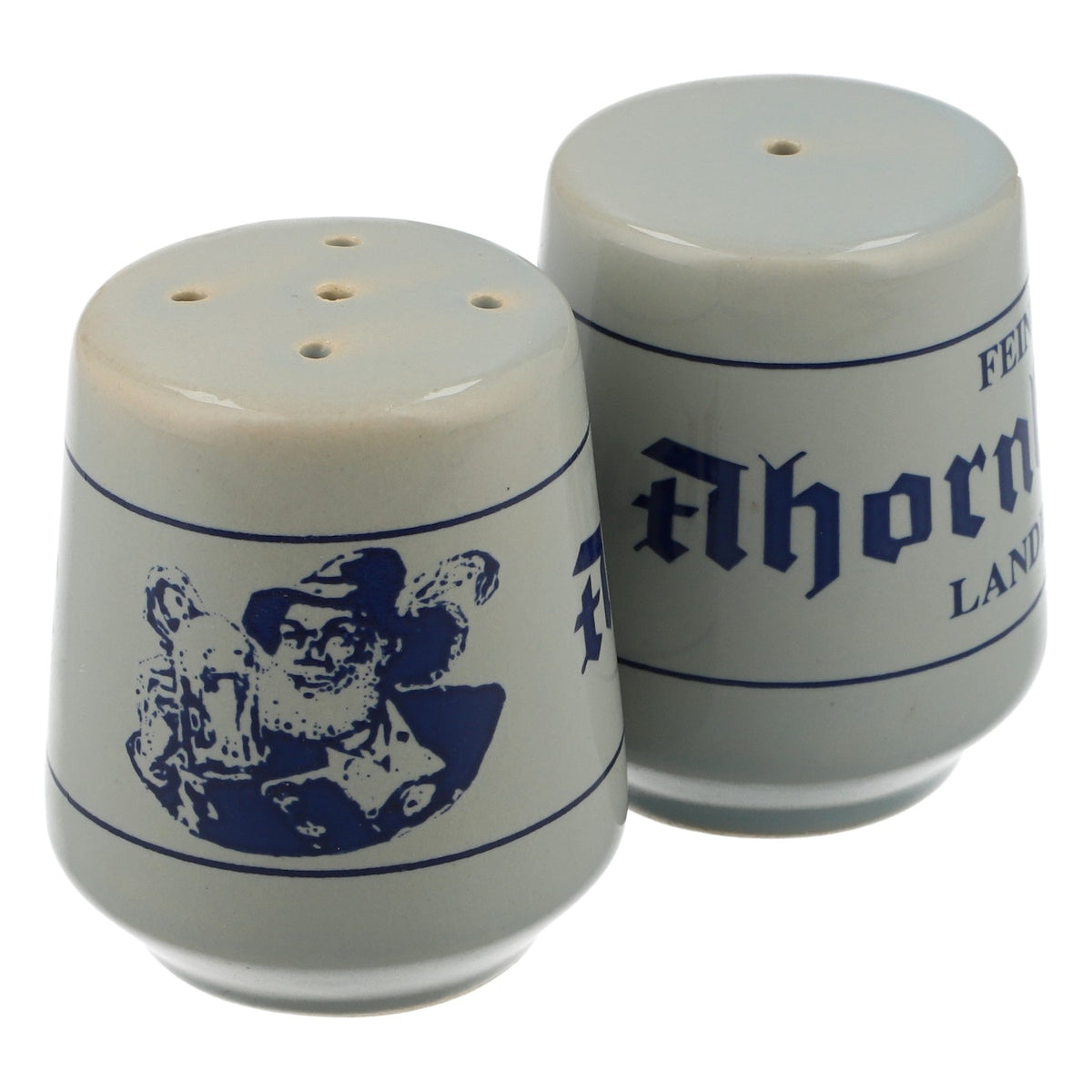 Ahornberger Beer Salt and Pepper Shaker Set, Rustic Ceramic, Country Beer Decor, Gift – View 3