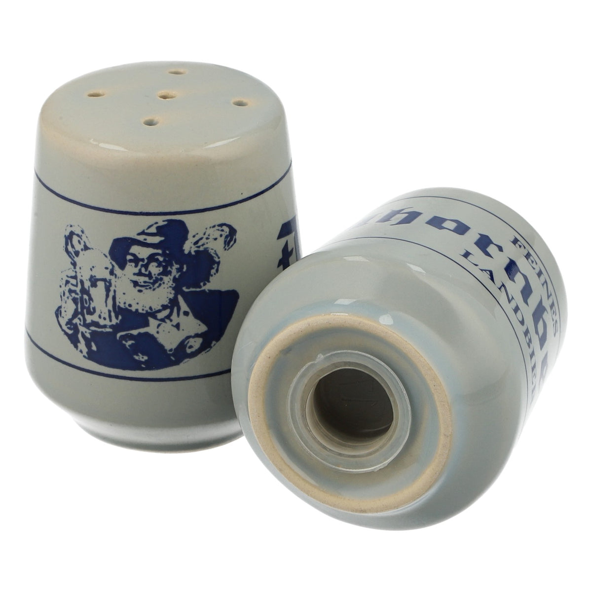 Ahornberger Beer Salt and Pepper Shaker Set, Rustic Ceramic, Country Beer Decor, Gift – View 4