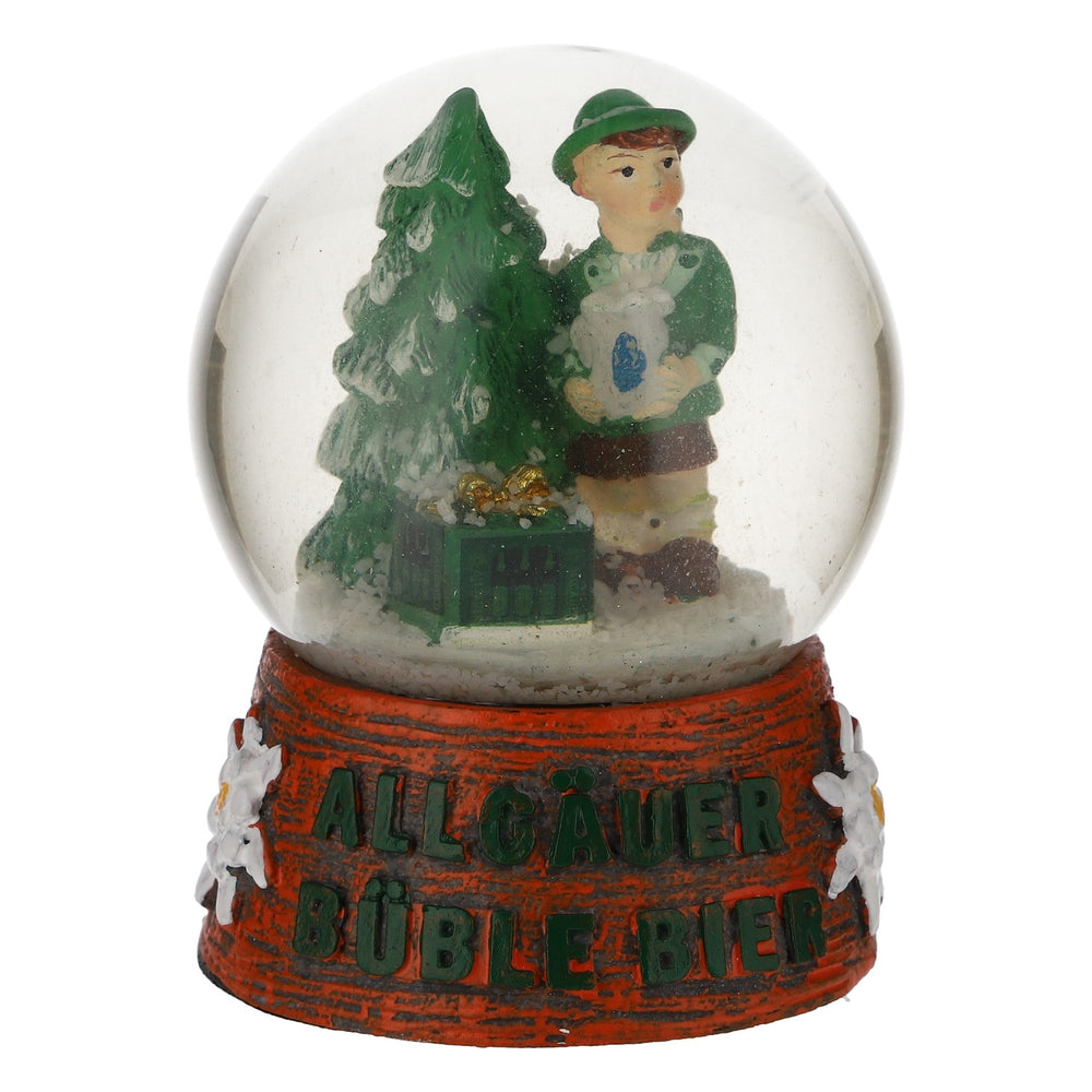 Allgäu Brewery Beer Snow Globe Snow Swirl Winter with Büble