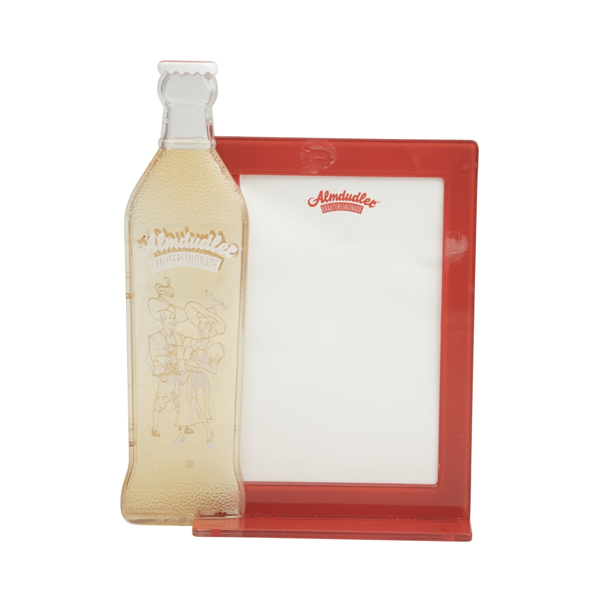 Almdudler Lemonade Table Display A6 15x20cm Bar Decoration Menu Card Holder Logo