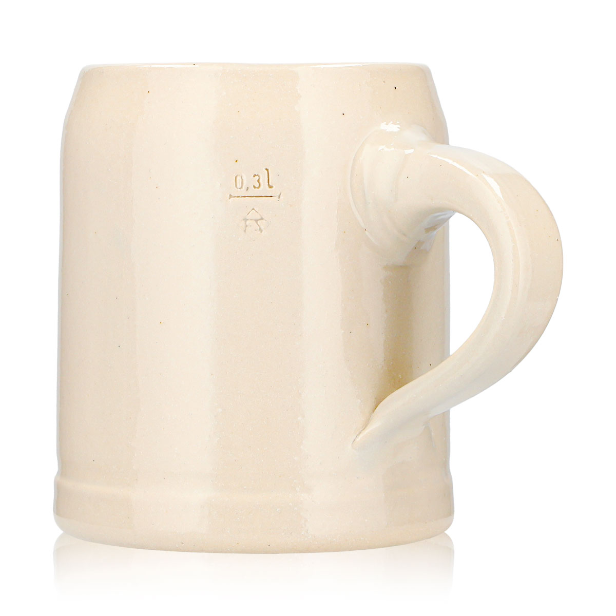 Altenmünster Beer Mug, 0.3 L, Clay, Seidel, Glass, Earthenware – View 4
