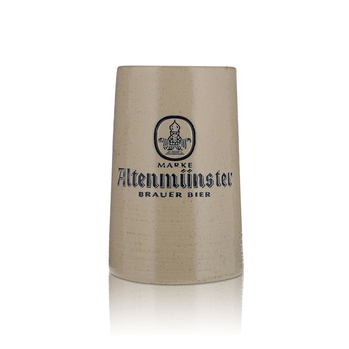 Altenmünster clay jug beer glass 0.6 l stoneware beer mug tankard glasses